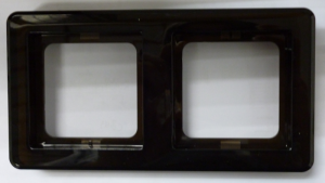 2-Gang Frame, Black