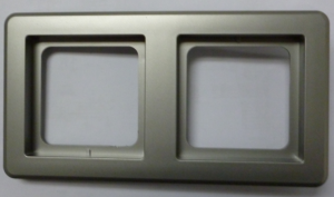 2-gang Frame, Silver